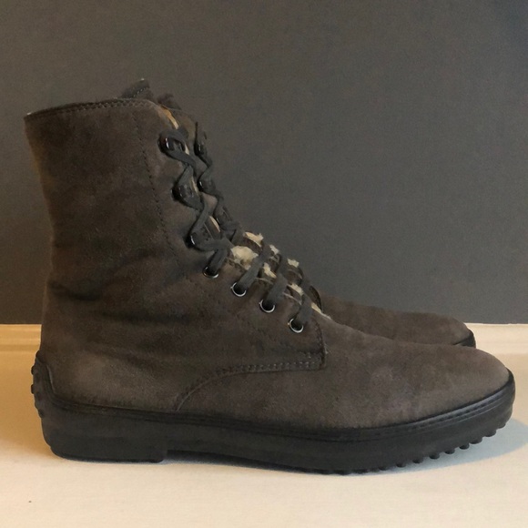 Tod’s Women’s “Winter Gommini” Boots with Shearing